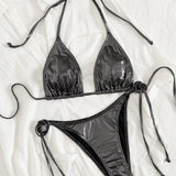 Sijajni Halter Seksi Bikini Set