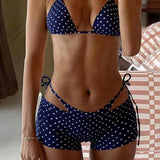 Set za plavanje s pikami, slim fit, tri kose