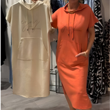 Sásquia - Casual obleka s kapuco