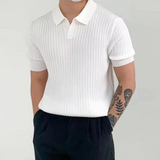 Cristiano - Eleganten polo z rebrasto teksturo