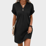 Luna - Obleka z V-izrezom" could be rewritten as "Luna - V-Neck Dress.
