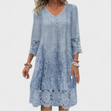 Lucia - Elegantna vezenina obleka" can be rewritten as "Lucia - Elegant Embroidered Dress.