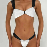 Plesni brez naramnic Push Up bikini komplet