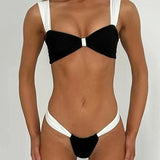 Plesni brez naramnic Push Up bikini komplet