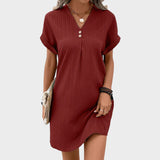 Luna - Obleka z V-izrezom" could be rewritten as "Luna - V-Neck Dress.