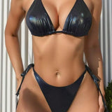 Sijajni Halter Seksi Bikini Set