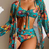 Luisa - Bikinij z cvetličnim šalčkom