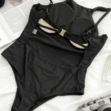 Podložena Slim Fit Seksi Enodelna Kopalke