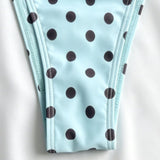 Retro Pika Dots Halter Triangularni Bikini Set