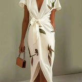 Aurya | Elegant Crossover Dress