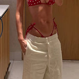 Šik bikini set z izrezom in diamanti
