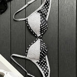 Šik Bikini Set z Nizkim Pasom s Piko