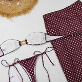 Bandeau krilo s pikami, tri-delni kopalni set