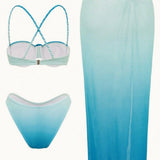 Gradient Mesh Krilo Brez Hrbtne Tri Delni Kopalni Set