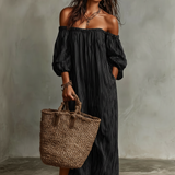 Ženska Maxi obleka | Off Shoulder & Romantičen slog