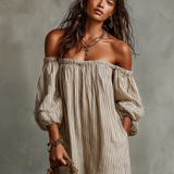 Ženska Maxi obleka | Off Shoulder & Romantičen slog