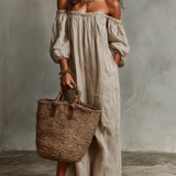 Ženska Maxi obleka | Off Shoulder & Romantičen slog