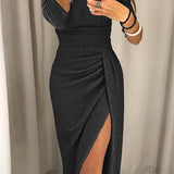 Natália - Chic obleka z odkrito rameni