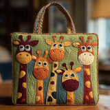 Giraffe Print Quilted Bag