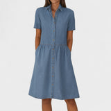 Isabela – Denim Casual Dress
