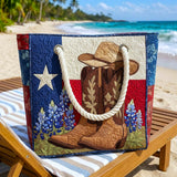 Ročno izdelana plažna torba | Ponosem Texas