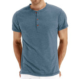 T-Shirt Henley - Mehka Mreža Ovratnik