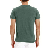 T-Shirt Henley - Mehka Tkanina S Kratko Ovratnico
