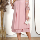 Madalena - Casual Dress with Embroidery