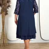 Madalena - Casual Dress with Embroidery