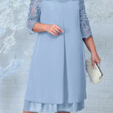 Madalena - Casual Dress with Embroidery