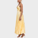 Camila - Rumena Maxi Obleka