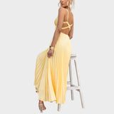Camila - Rumena Maxi Obleka
