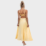 Camila - Rumena Maxi Obleka