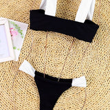 Plesni brez naramnic Push Up bikini komplet