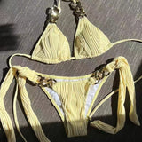 Bikini set z metalnim verižnim vrvico