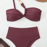 Zavita enoramnica z naramnicami Bikini komplet