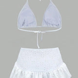 Globok V Halter Zavezan Tridelni Kopalni Set