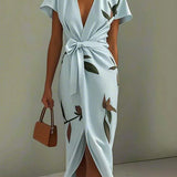 Aurya | Elegant Crossover Dress