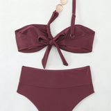 Zavita enoramnica z naramnicami Bikini komplet