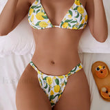 Cvetlični brazilski bikini komplet