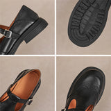 Vela - Premium Mary Janes čevlji iz usnja