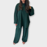 Ingrid - Plus Size Acanalado Set