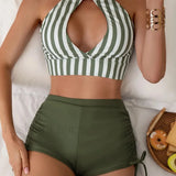 Bikini set brez naramnic s push-up učinkom