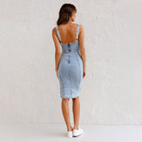 Mona - Moderna jeans obleka
