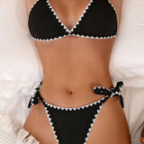 Bikini set z vezanjem na strani